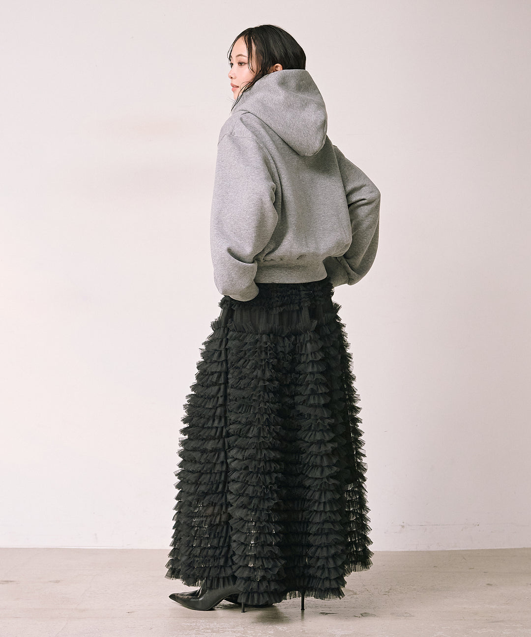 (eliuu)Brush Fleece Hoodie