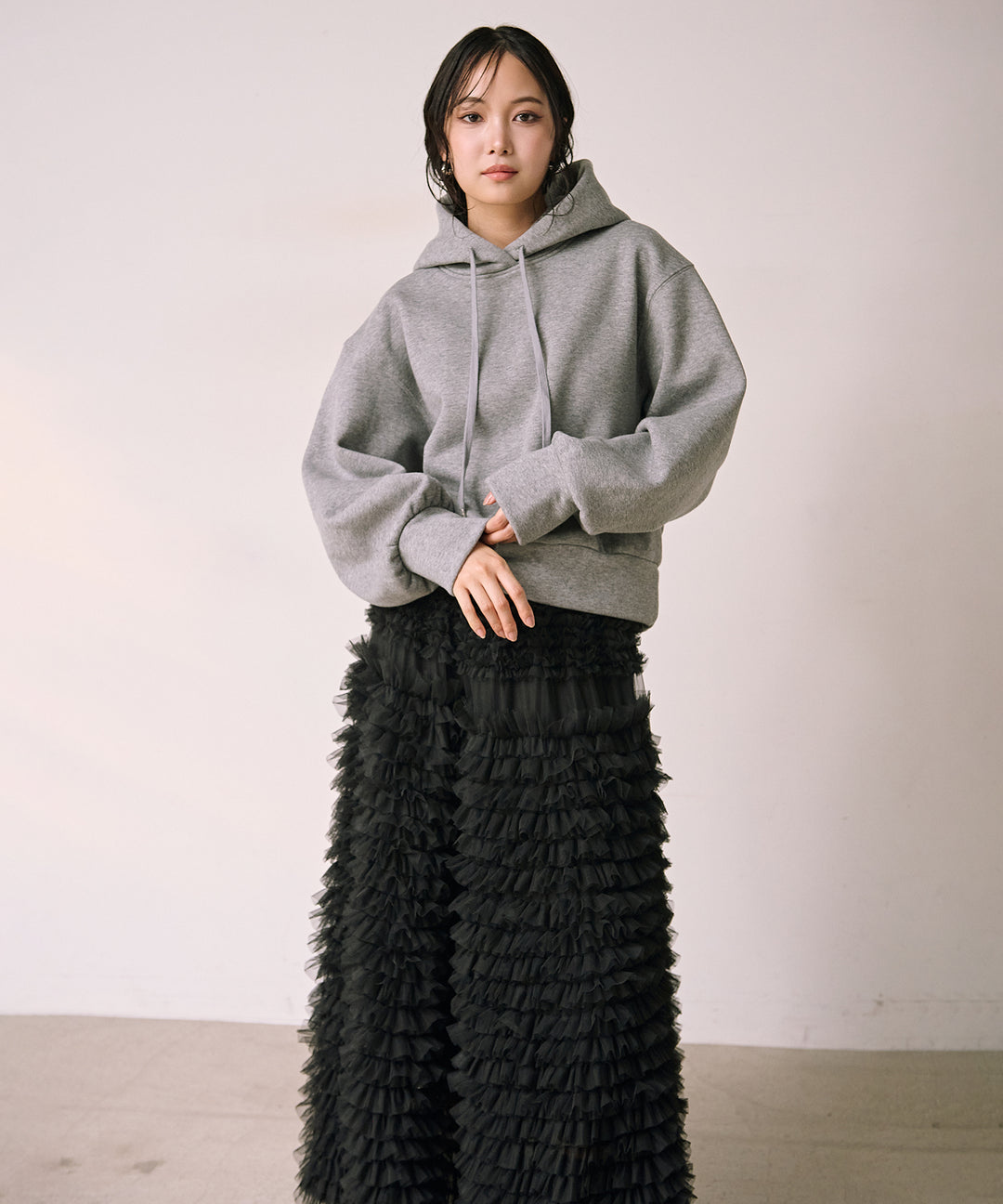(eliuu)Brush Fleece Hoodie