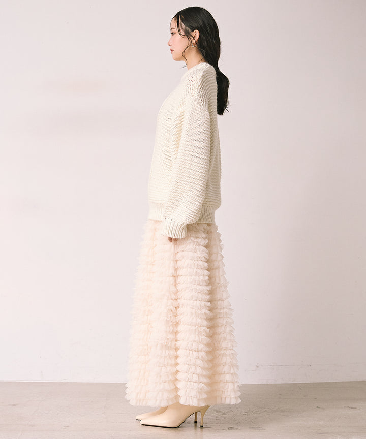 (eliuu)Argyle Plump Knit PO