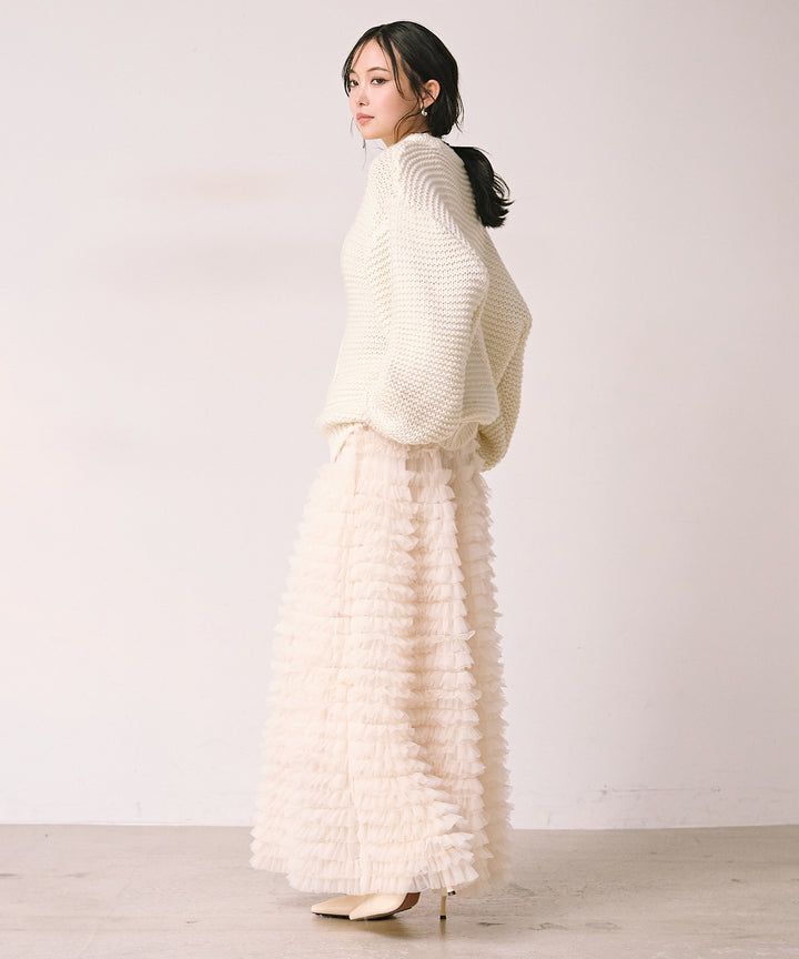 (eliuu)Argyle Plump Knit PO