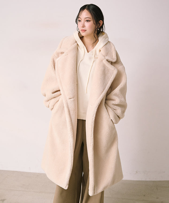 [SET]Simple Knit Hoodie+Satin Belt Highonz Tuck Slacks