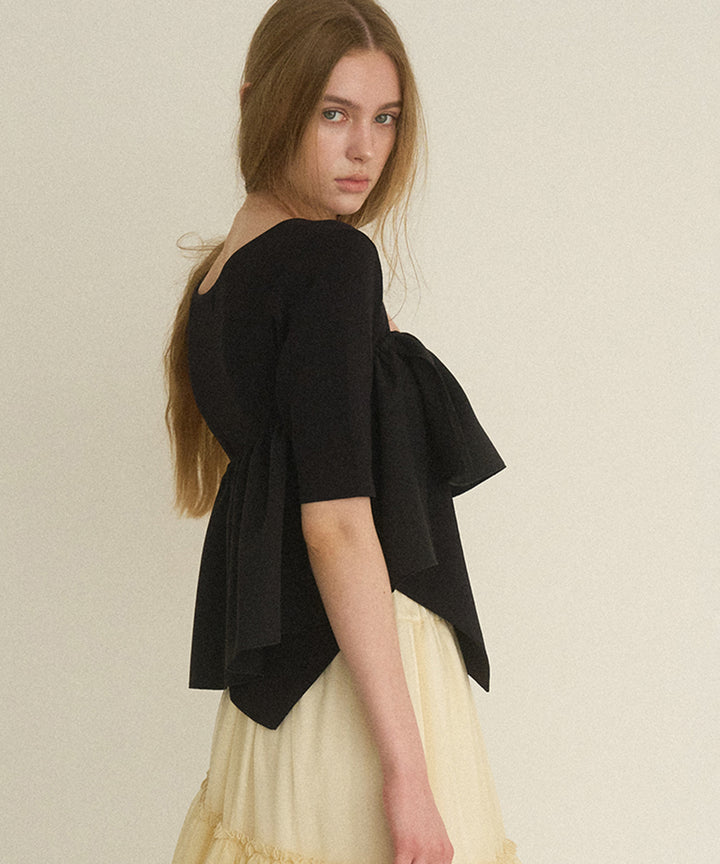 Asymmetry Cutting 2way Tops