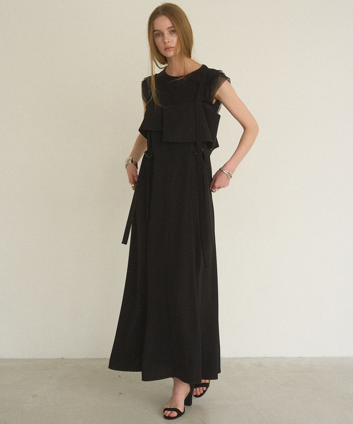 Panel Cover Belt Dress