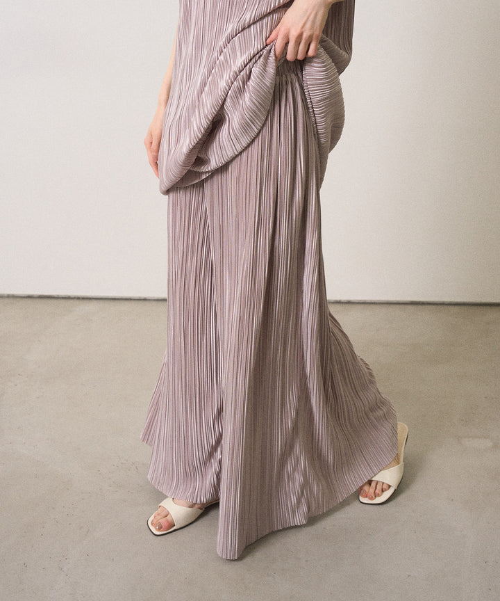 River Pleat Wide Pants