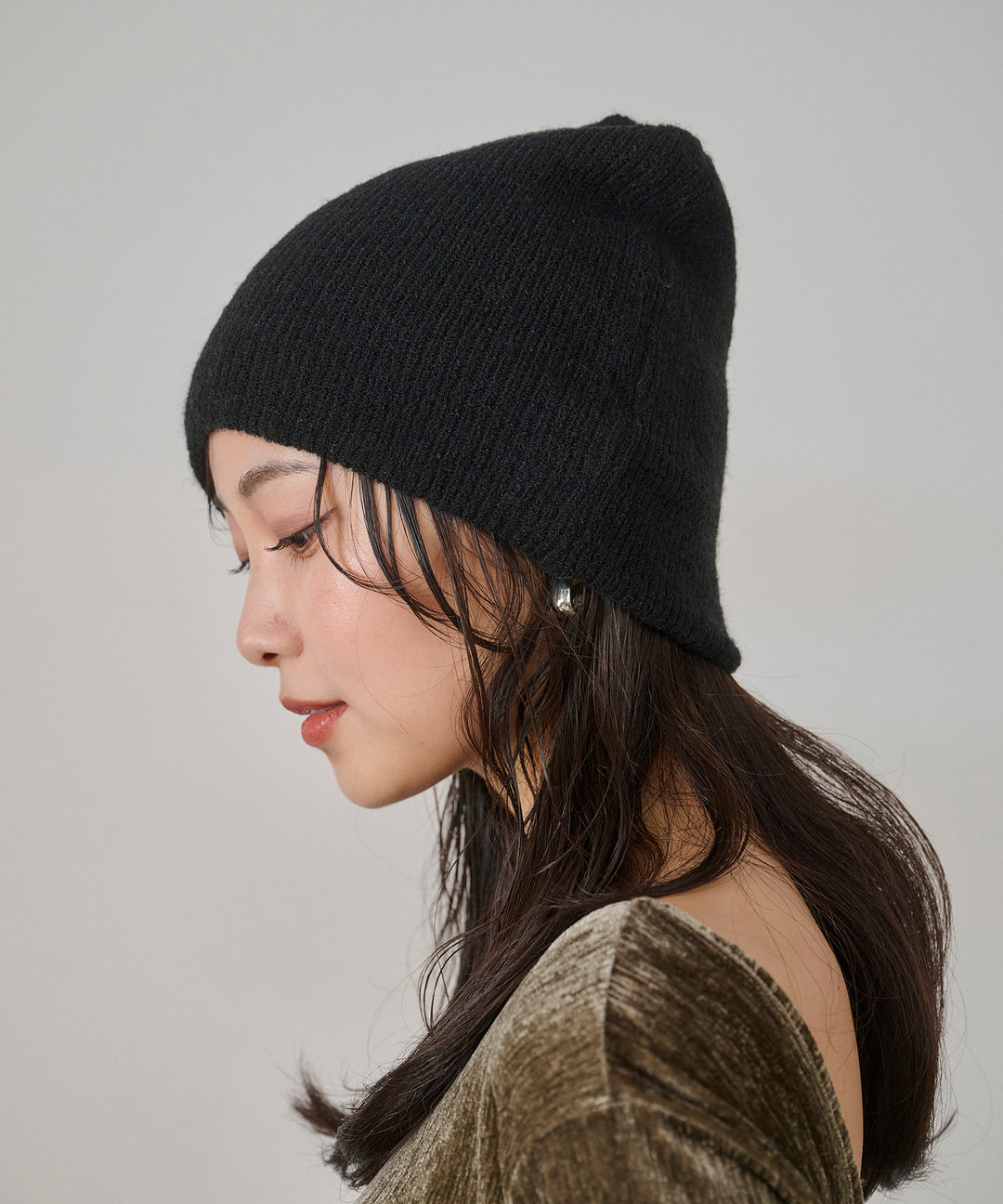 (eliuu)Soft Rib Knit Cap