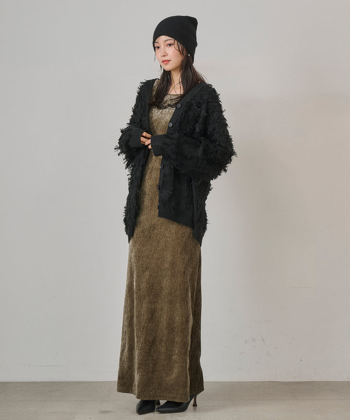(eliuu)Velor Round Onepiece