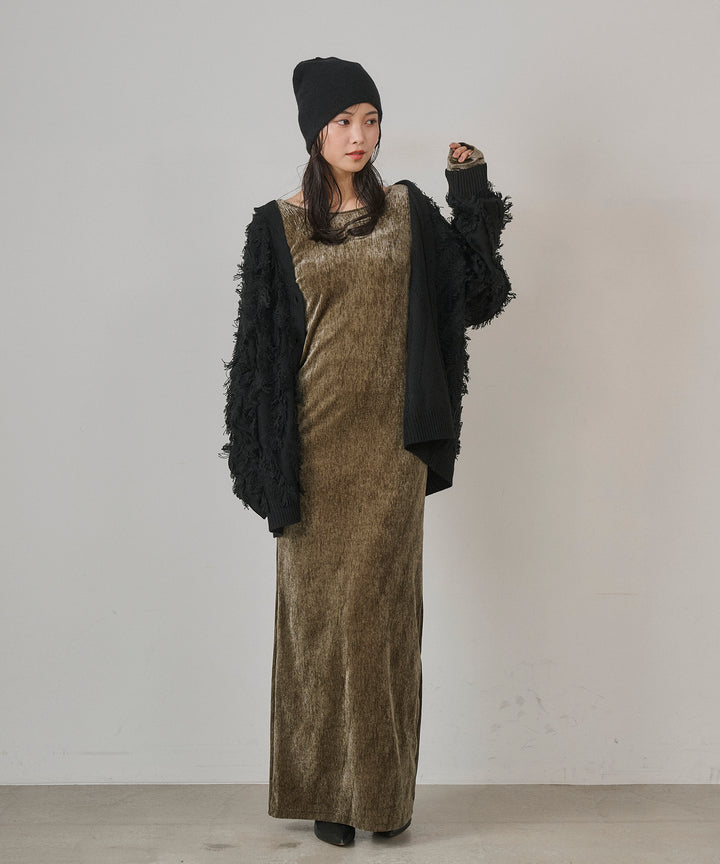 (eliuu)Velor Round Onepiece