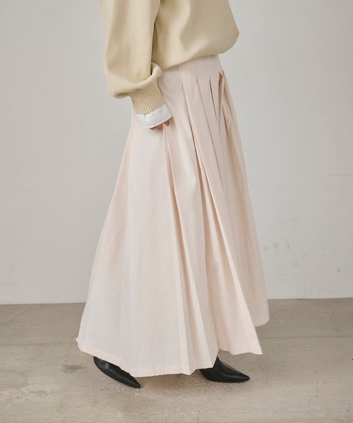 (eliuu)W Tuck SENSU Pleat SK