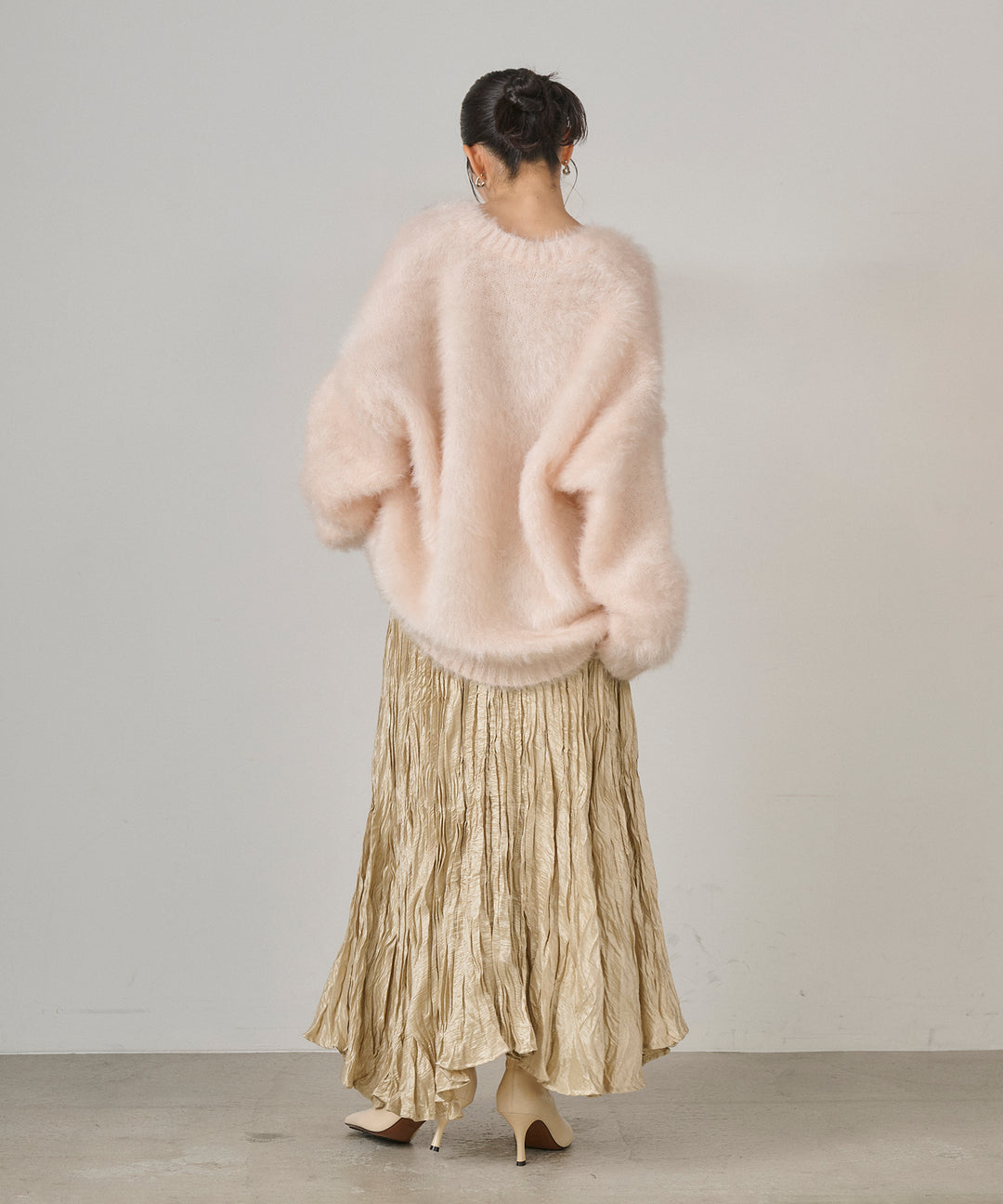 (eliuu)Random Pleat Gloss SK