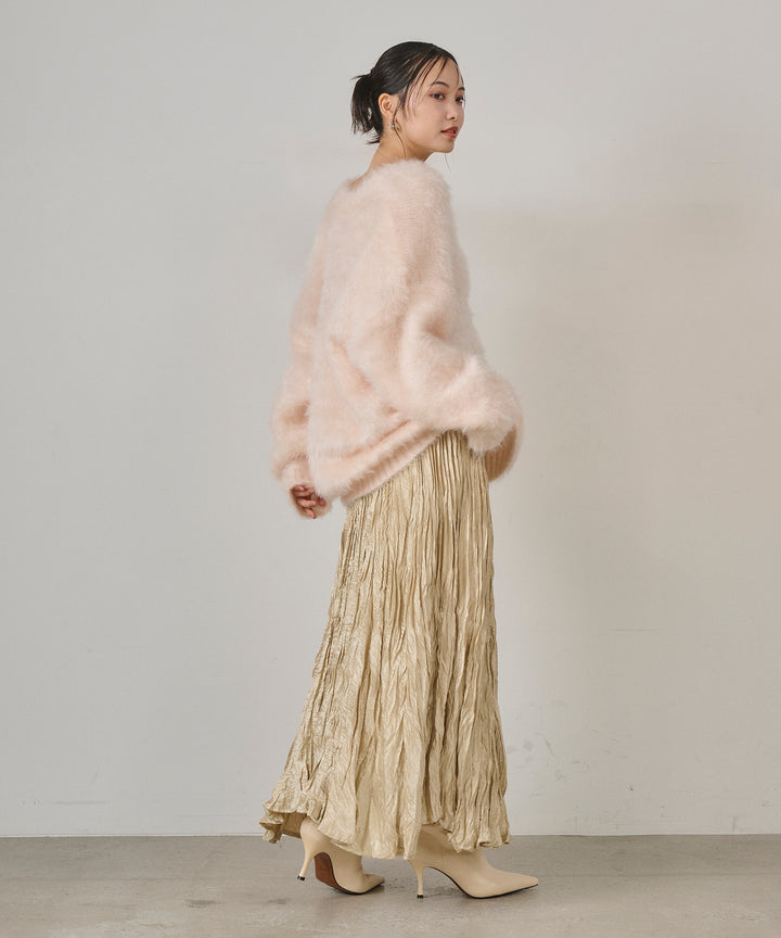 (eliuu)Random Pleat Gloss SK