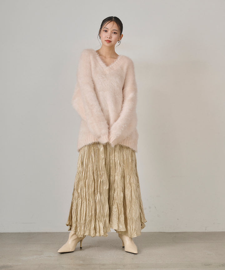 (eliuu)Random Pleat Gloss SK