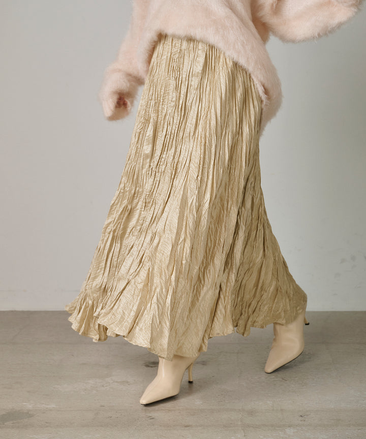 (eliuu)Random Pleat Gloss SK