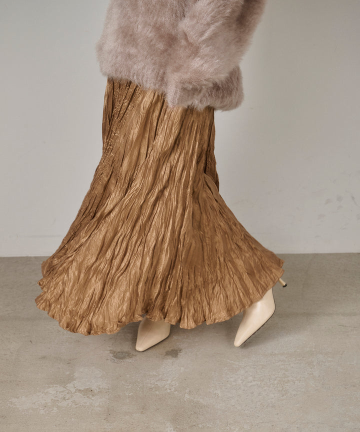 (eliuu)Random Pleat Gloss SK