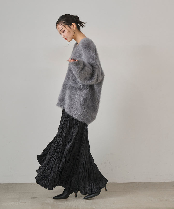 (eliuu)Random Pleat Gloss SK