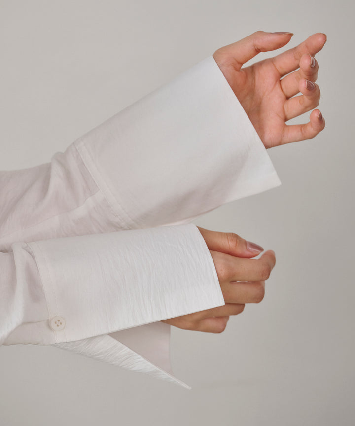 (eliuu)Cape Collar Tiered Blouse