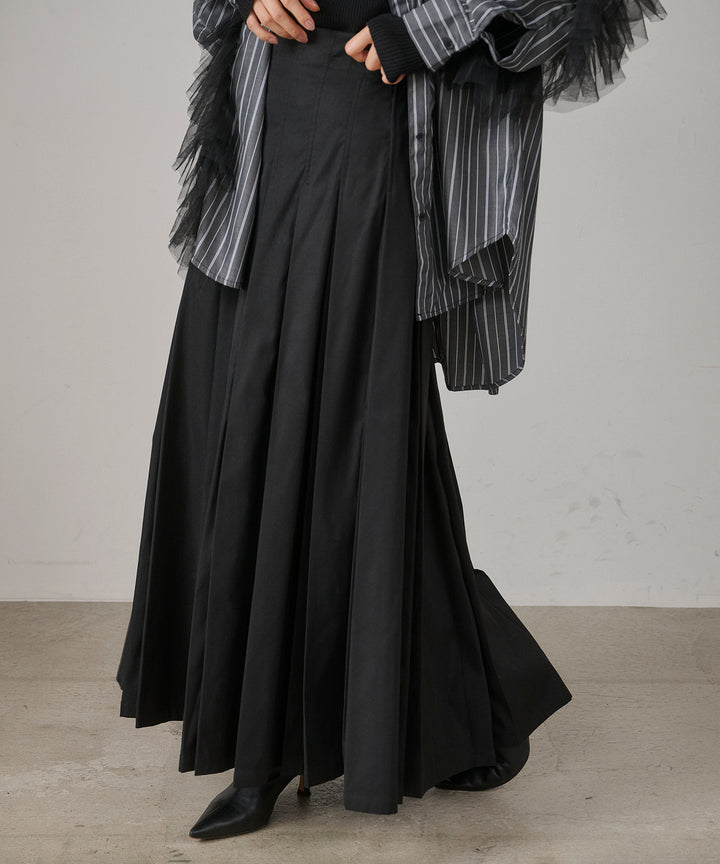 (eliuu)W Tuck SENSU Pleat SK