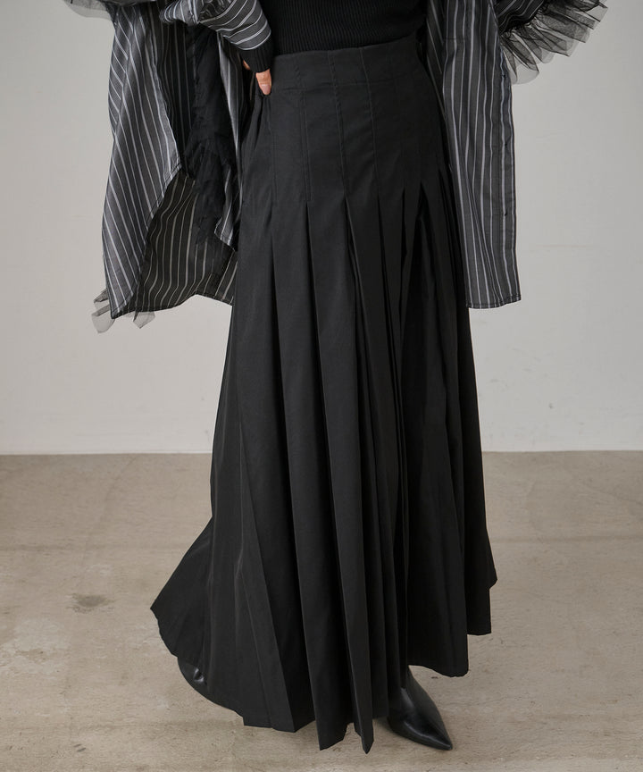 (eliuu)W Tuck SENSU Pleat SK