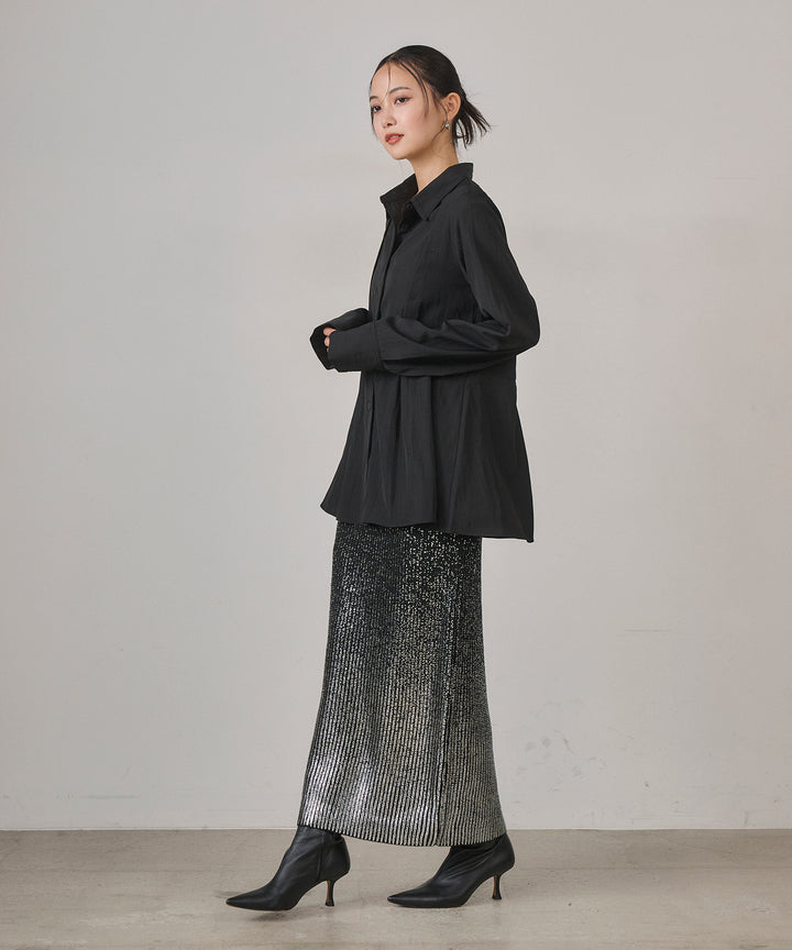 (eliuu)Multi Way Tuck Shirt