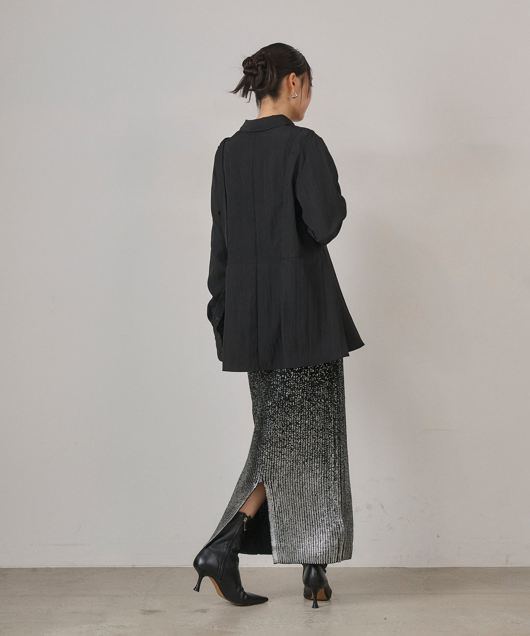 (eliuu)Multi Way Tuck Shirt