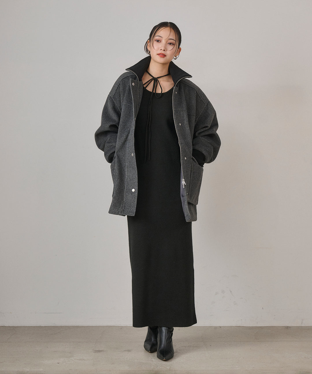 (eliuu)Mossa Middle Jacket