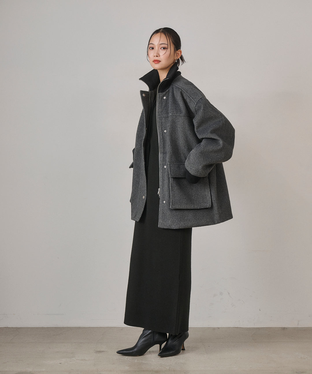 (eliuu)Mossa Middle Jacket