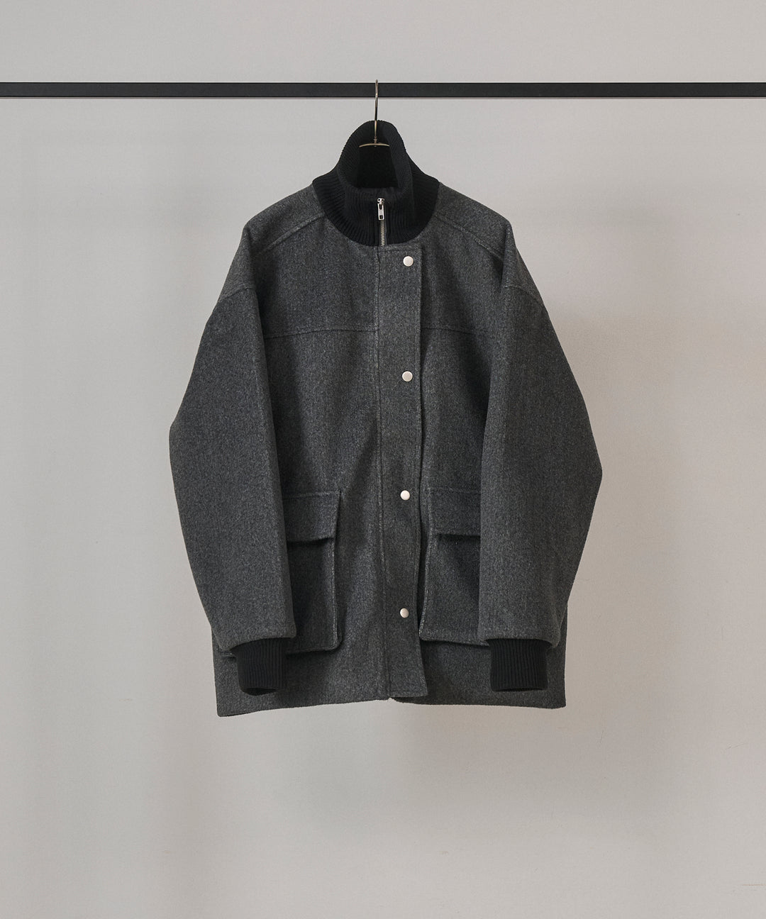 [SET]Mossa Middle Jacket+Soft Touch Choker Knit Onepiece