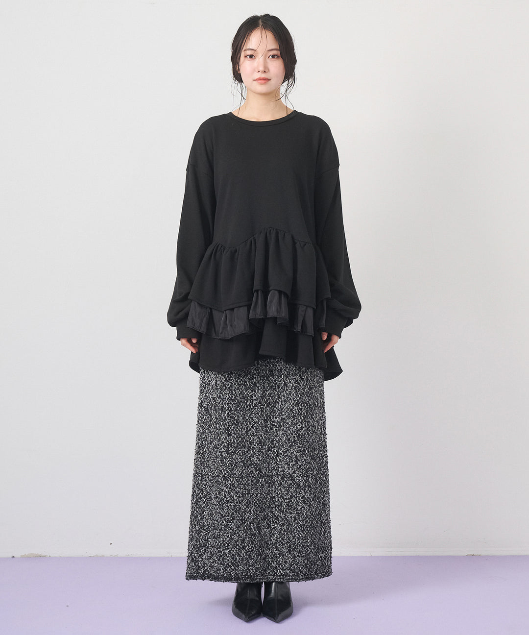 (eliuu)Tiered Peplum Tops