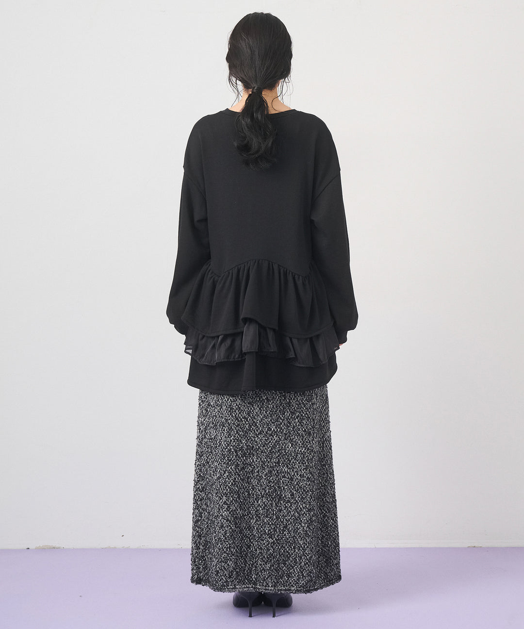 (eliuu)Tiered Peplum Tops