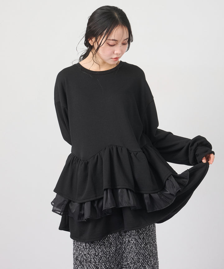 (eliuu)Tiered Peplum Tops