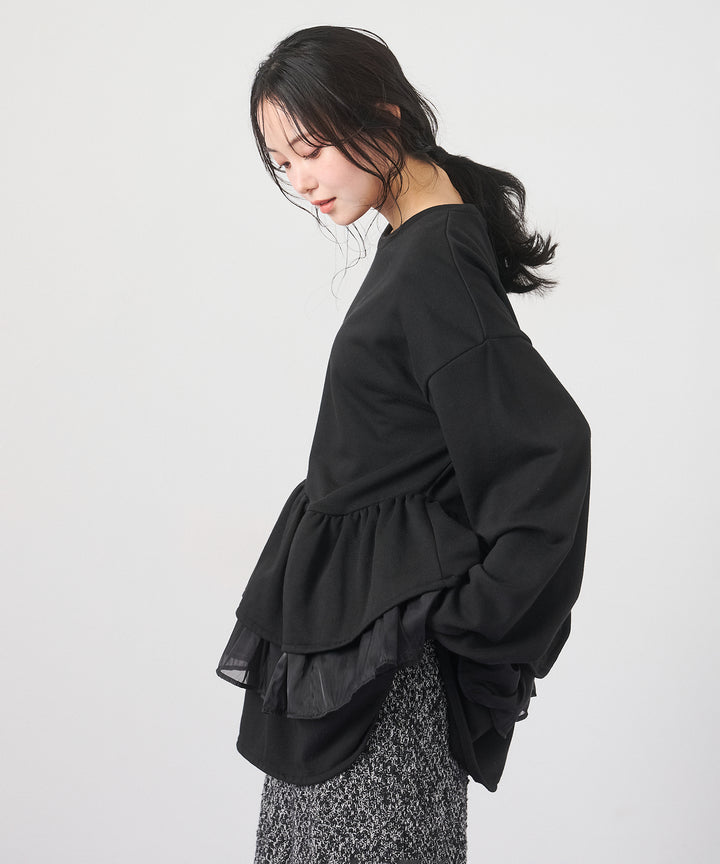 (eliuu)Tiered Peplum Tops