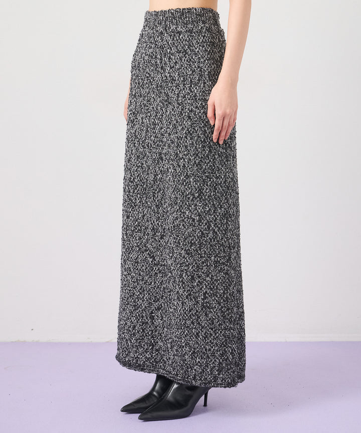 (eliuu)Tweed Like Slub Skirt