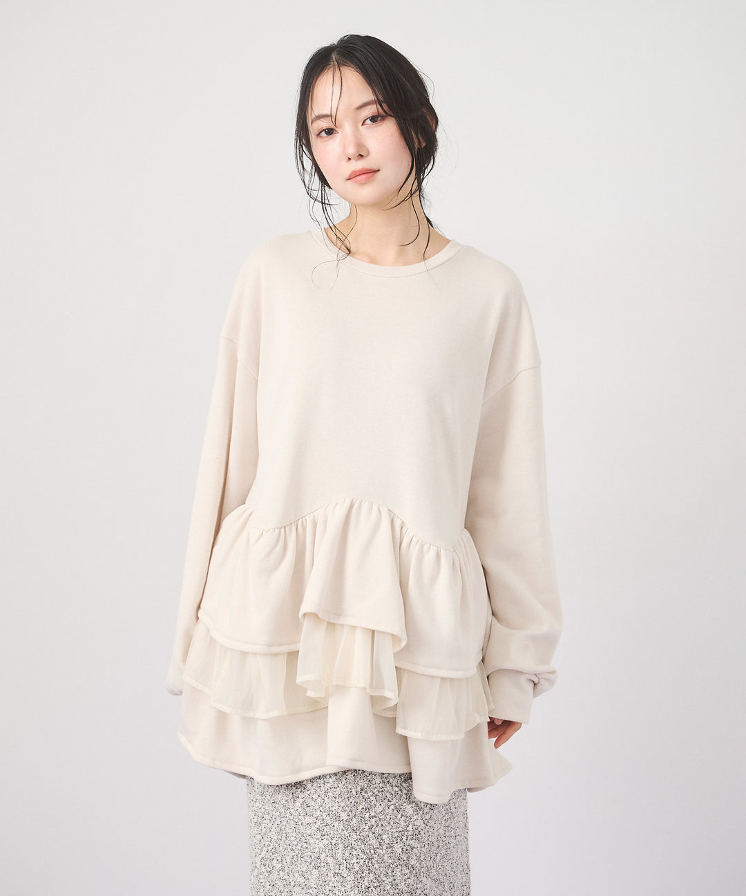 (eliuu)Tiered Peplum Tops
