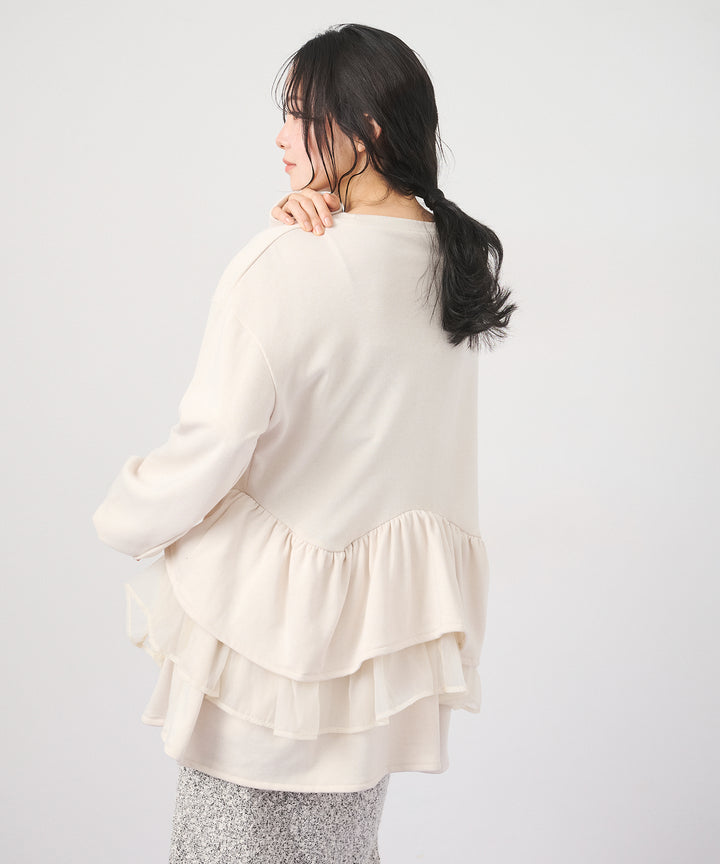 (eliuu)Tiered Peplum Tops
