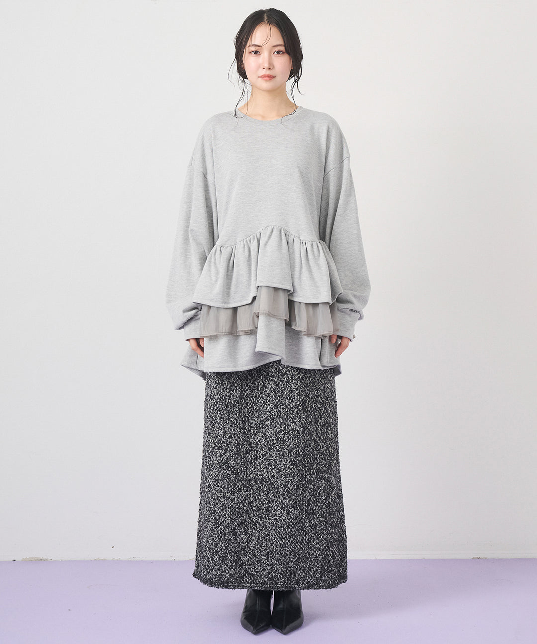 (eliuu)Tiered Peplum Tops