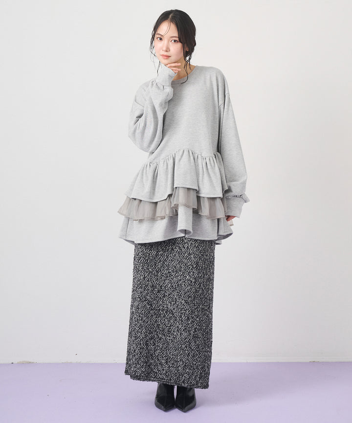 (eliuu)Tiered Peplum Tops