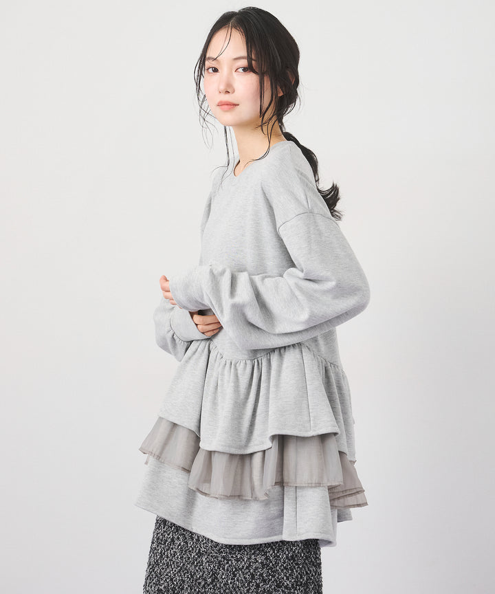 (eliuu)Tiered Peplum Tops