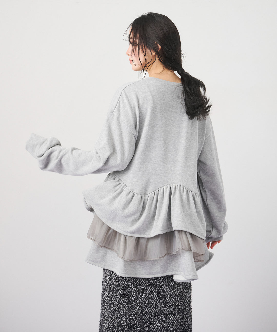 (eliuu)Tiered Peplum Tops