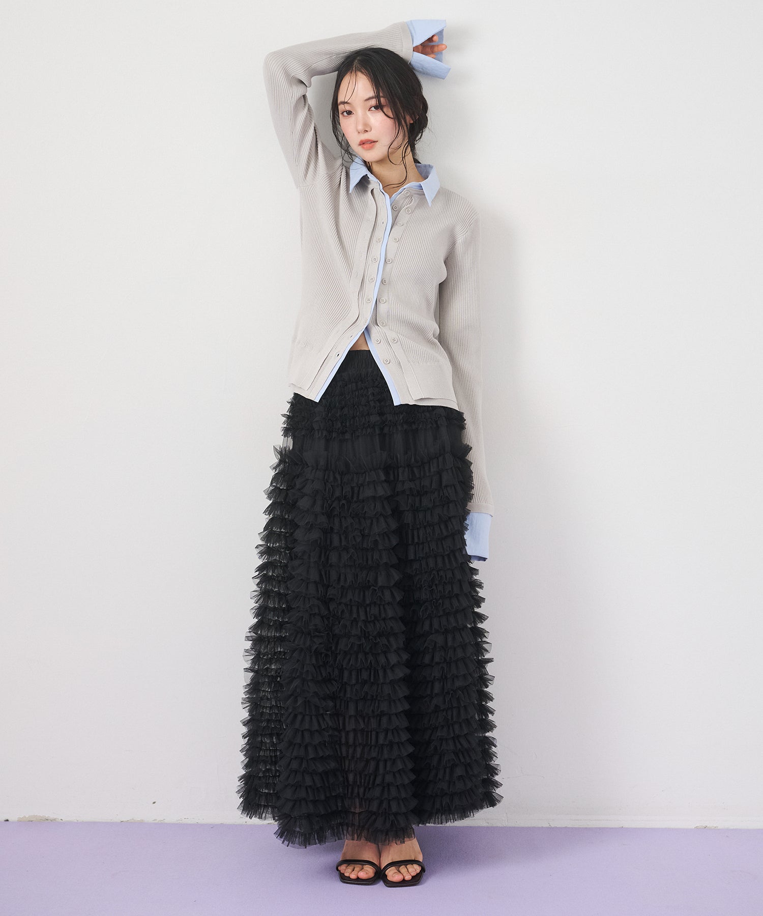 スカート eliuu MIELI INVARANT eliuu)Fringe Knit Skirt – MIELI INVARIANT