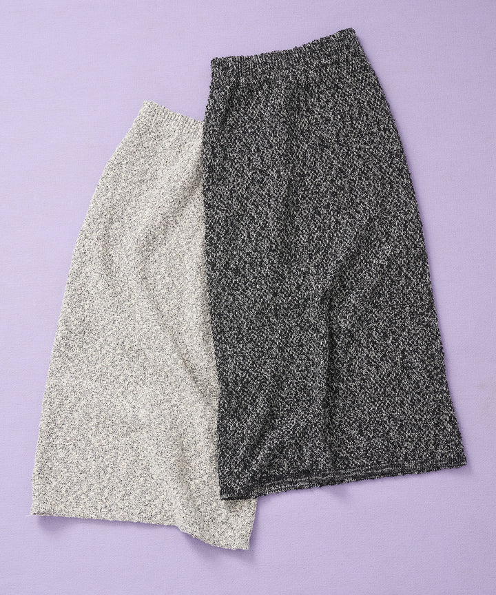 (eliuu)Tweed Like Slub Skirt