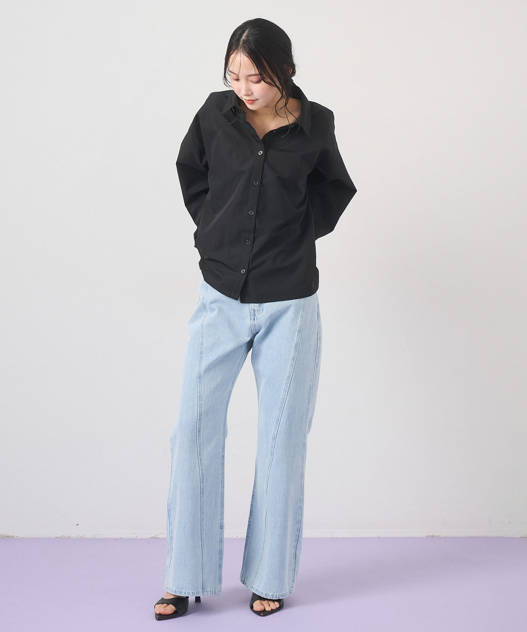 (eliuu)Big Bow Tie Blouse