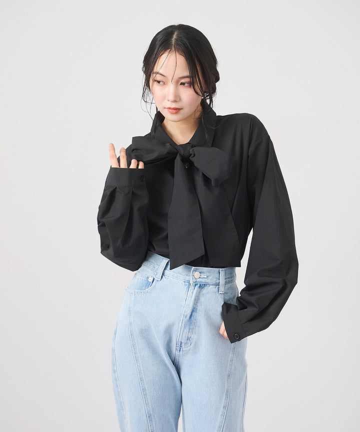 (eliuu)Big Bow Tie Blouse