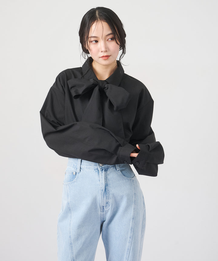 (eliuu)Big Bow Tie Blouse