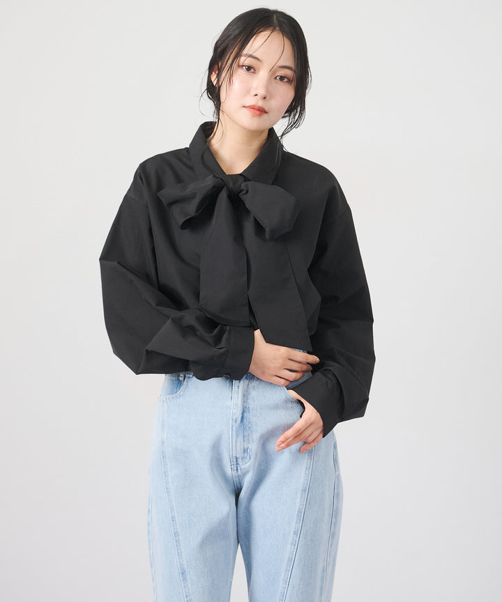 (eliuu)Big Bow Tie Blouse