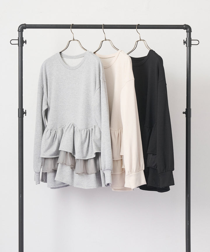 (eliuu)Tiered Peplum Tops