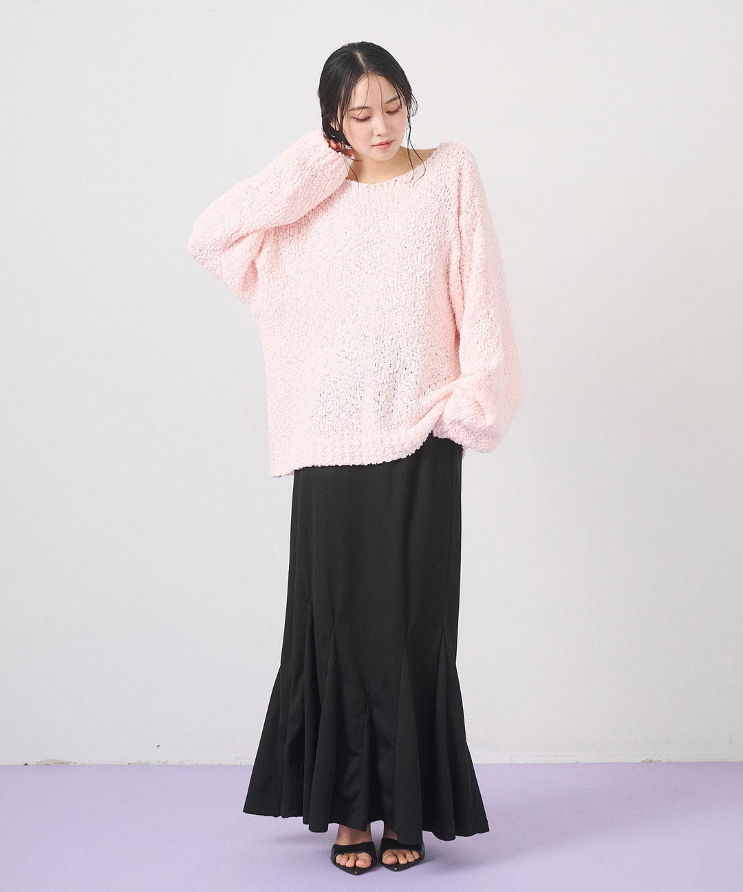 (eliuu)Ribbed Mermaid Skirt