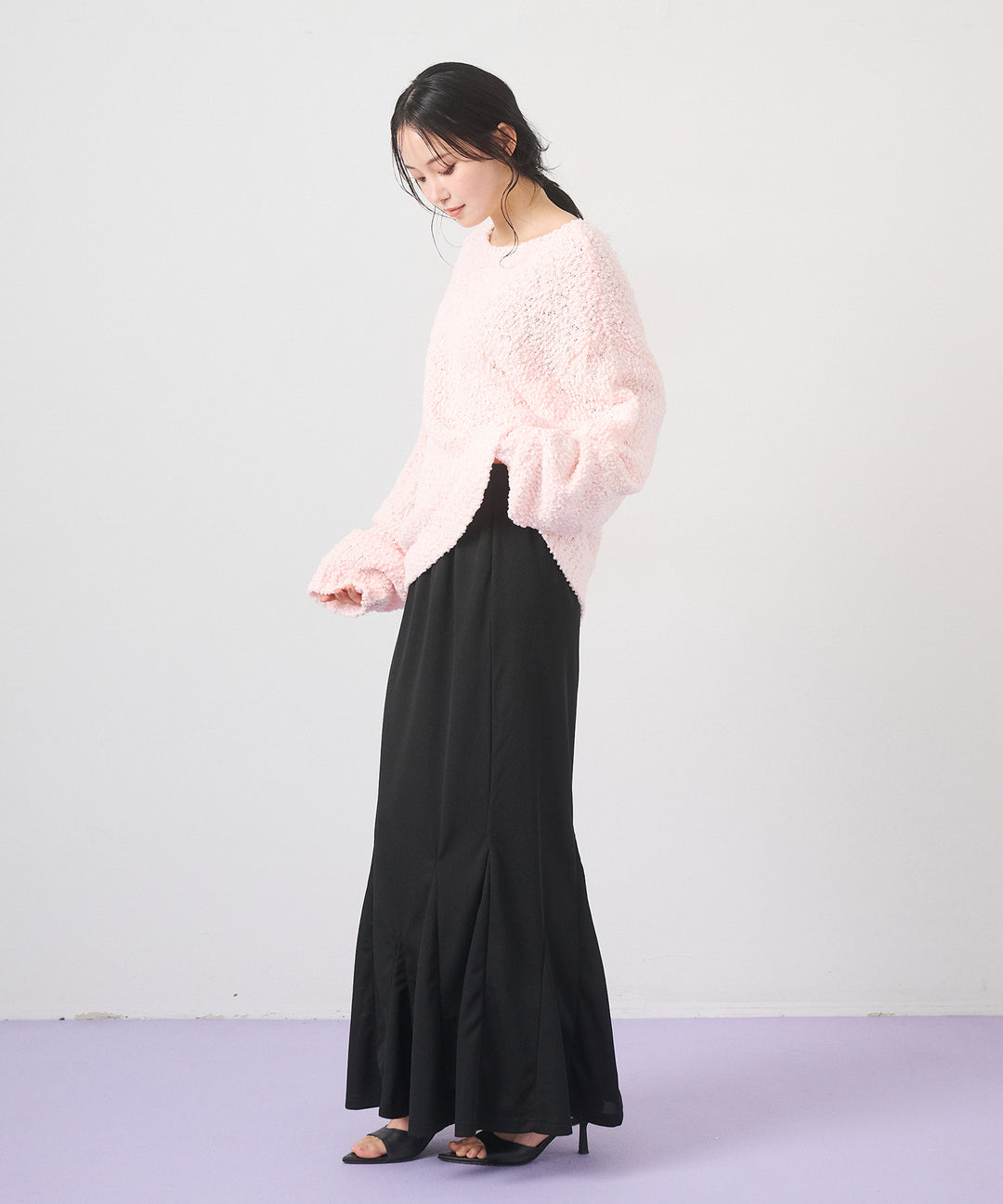 (eliuu)Ribbed Mermaid Skirt