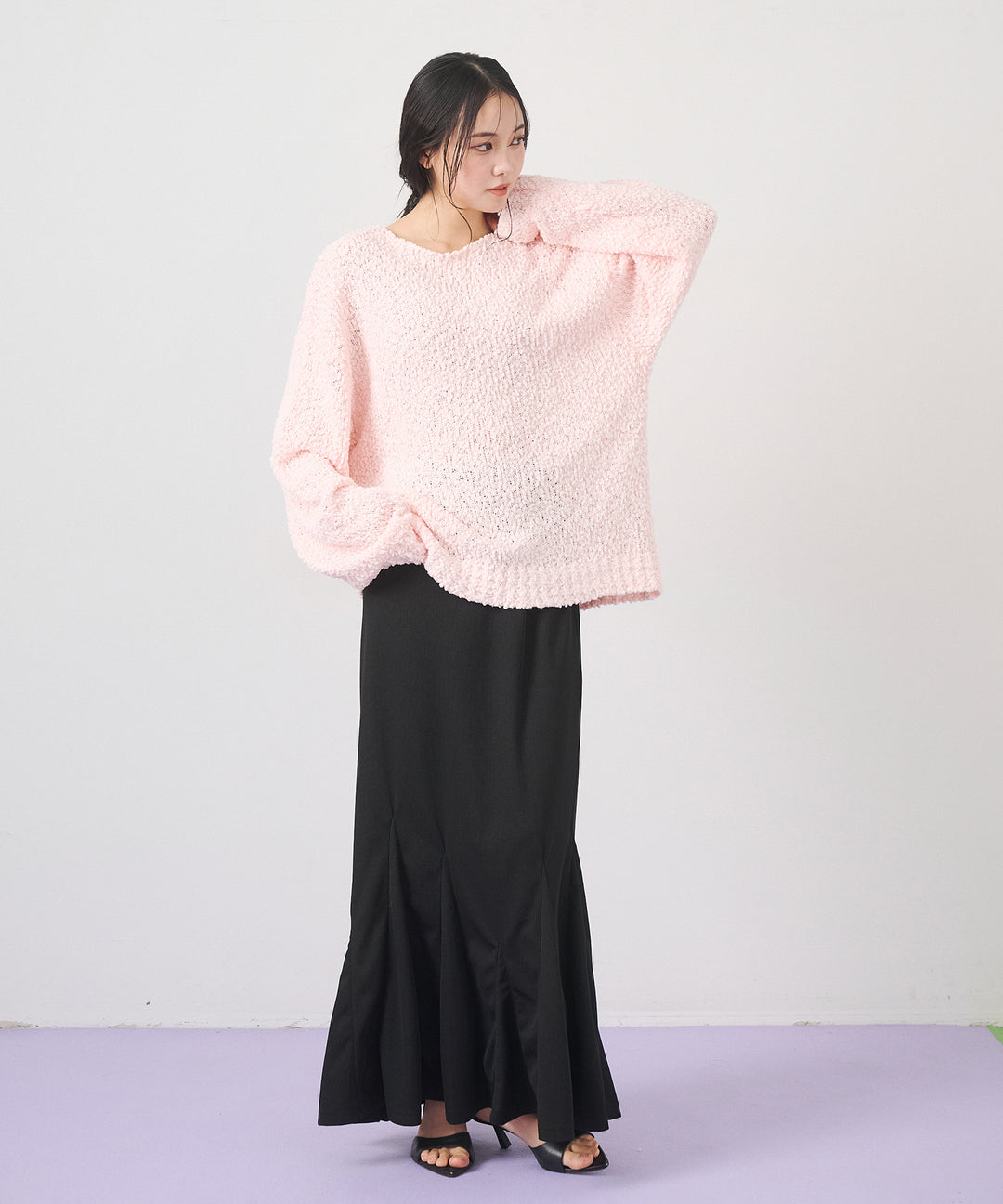(eliuu)Ribbed Mermaid Skirt