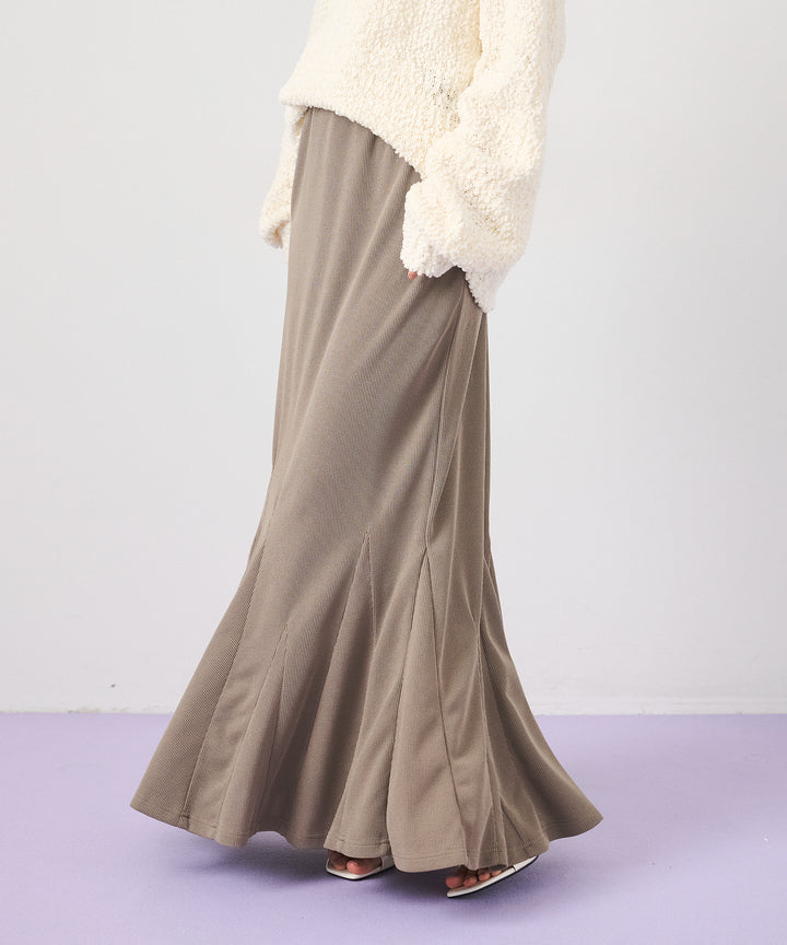 (eliuu)Ribbed Mermaid Skirt