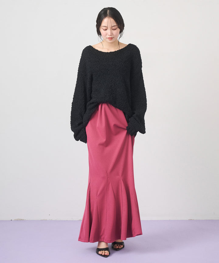 (eliuu)Ribbed Mermaid Skirt