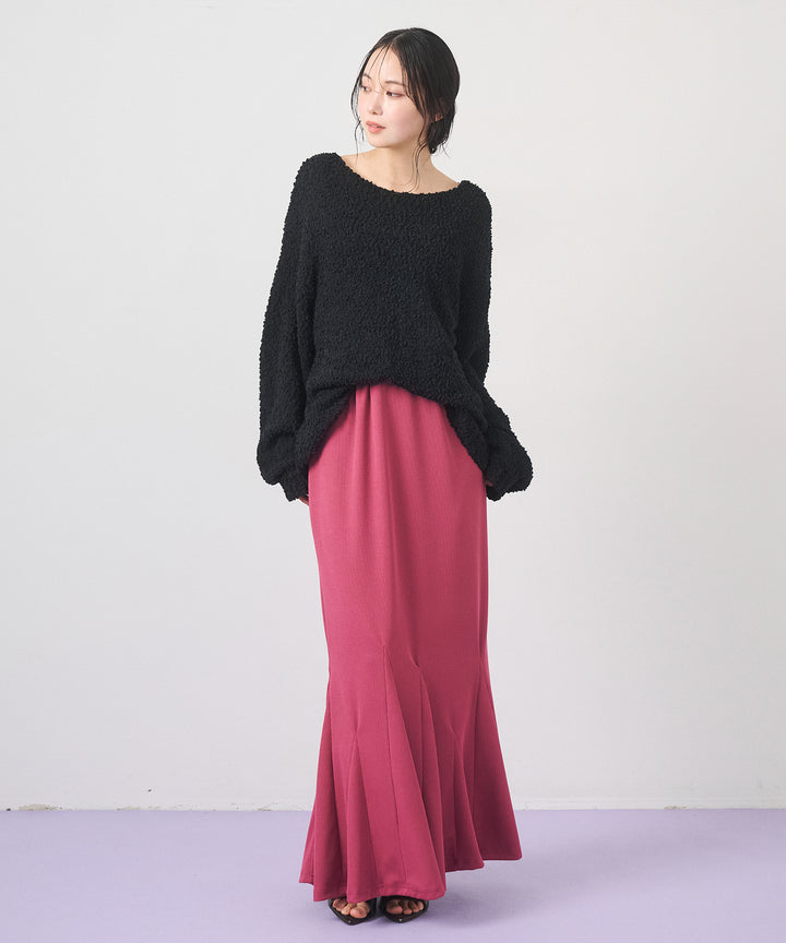 (eliuu)Ribbed Mermaid Skirt